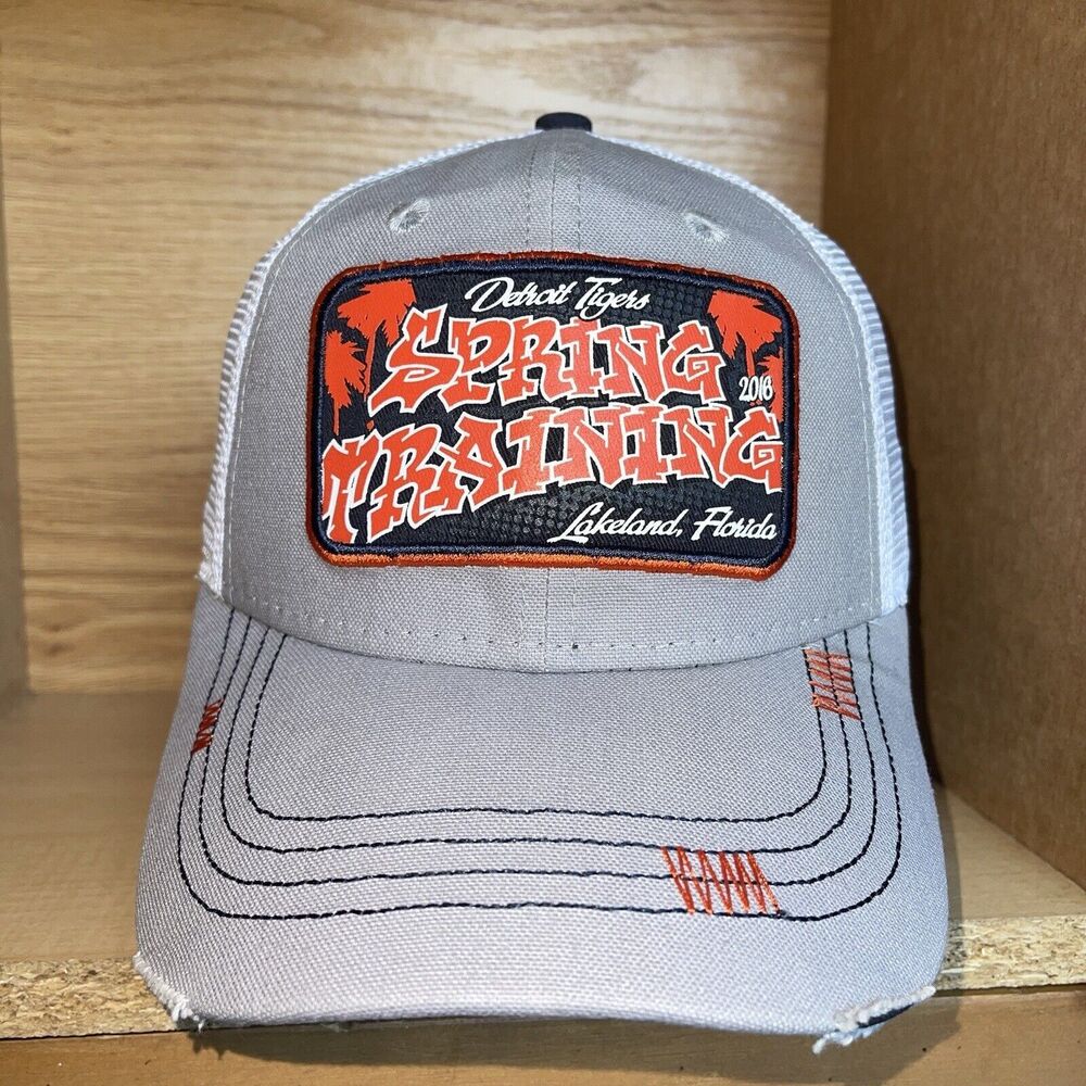 Detroit Tigers Spring Training 2018 New Era Mesh Snapback Hat Cap Rare MLB